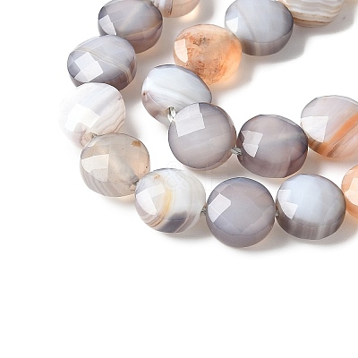 Natural Grey Botswana Agate Beads Strands G-C179-A50-03-1