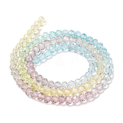 Transparent Painted Glass Beads Strands DGLA-A034-T1mm-A15-1