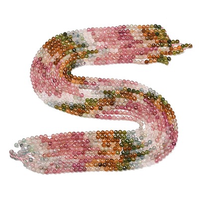 Gradient Color Natural Multicolor Tourmaline Beads Strands G-D110-A02-02-1