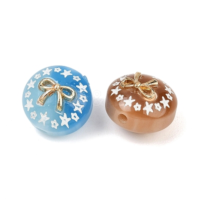 Spray Paint Luminous Resin & Alloy Beads RE-CBAC4C7-16-1