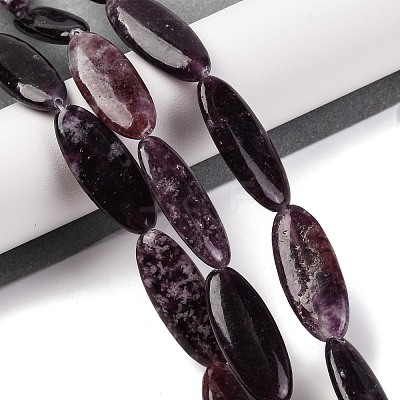 Natural Lepidolite Beads Strands G-B078-E08-01-1
