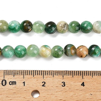 Natural Green Line Jasper  Beads Strands X-G-B128-A03-02-1