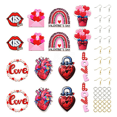 DIY Valentine's Day Earring Making Kit DIY-TA0006-51-1