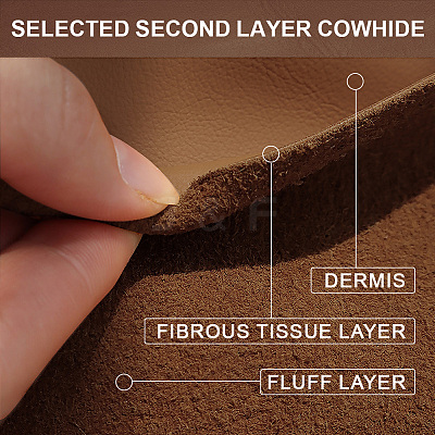 Cowhide Leather Labels AJEW-WH0386-0037-1