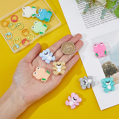 Bear & Frog Food Grade Eco-Friendly Silicone Needle Caps DIY-DC0002-20-1