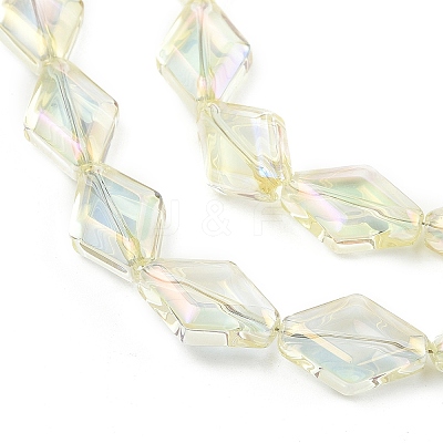 Electroplate Glass Beads Strands EGLA-B010-01A-FR04-1