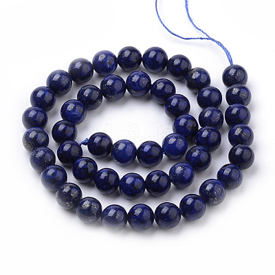 Natural Lapis Lazuli Beads Strands G-S259-43-6mm-1