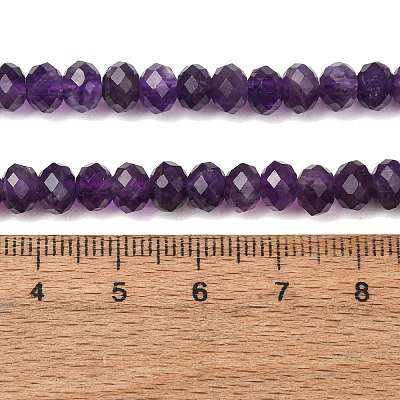 Natural Amethyst Beads Strands GG-CBA59DD-A01-4x6mm-1