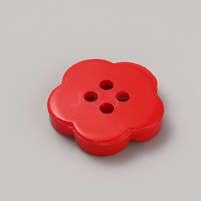 Spray Painted Plastic Buttons FIND-WH0152-394A-04-1