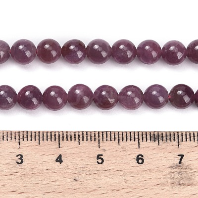 Natural Ruby Beads Strands G-L631-A01-6mm-AA-1