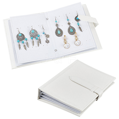 Portable PU Leather Earring Display Book EDIS-CL0001-02A-1