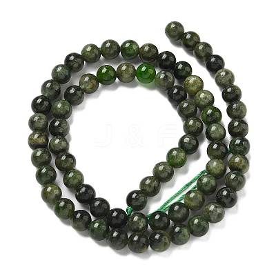 Natural Green Diopside Beads Strands G-K382-B01-01-1