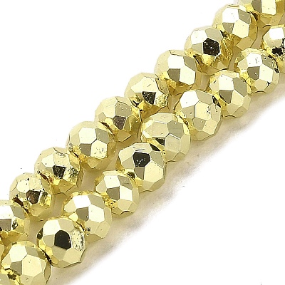 Electroplate Glass Beads Strands EGLA-D030-15B-03-1
