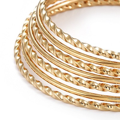 Fashion 201 Stainless Steel Bangle Sets BJEW-L664-001A-1-1