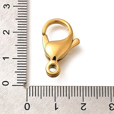 316 Stainless Steel Lobster Claw Clasps STAS-D288-09G-1