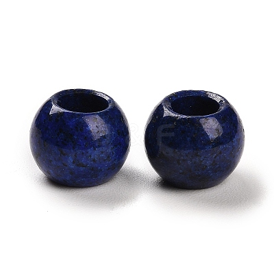 Synthetic Gemstone Imitation Lapis Lazuli European Beads G-R488-01L-1