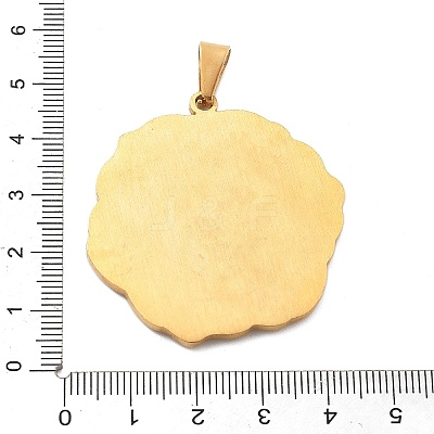 304 Stainless Steel Pendants STAS-F313-02G-1