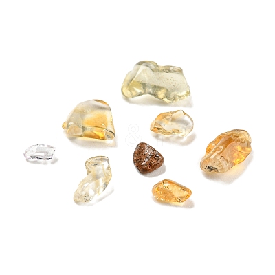 Heated Natural Citrine Chip Beads G-O103-09B-1