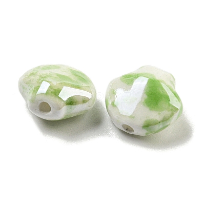Shell Shape Glazed Porcelain Beads PORC-E022-01D-1