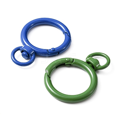 10Pcs Spray Painted Alloy Swivel Snap Hooks Clasps FIND-YW0001-60-1