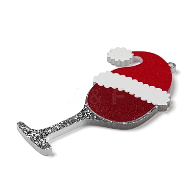 Christmas Theme Acrylic Big Pendants OACR-E024-01B-1