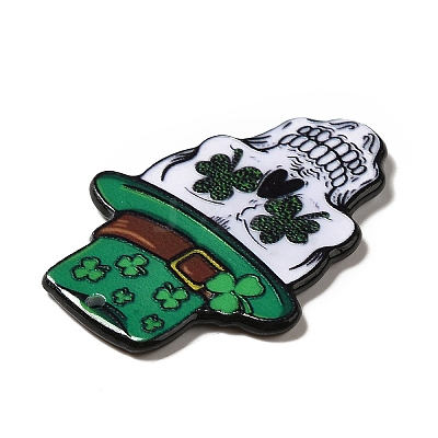 Halloween Printed Acrylic Pendants MACR-G059-07B-1