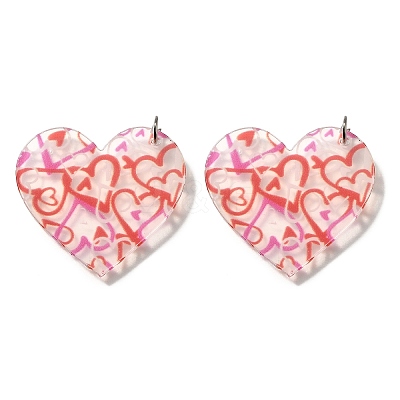 Printed Acrylic Pendants FIND-B045-22B-1