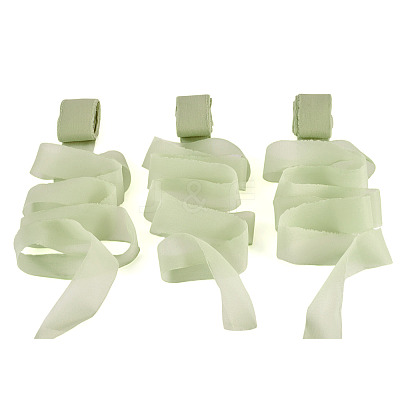 3 Rolls Frayed Polyester Ribbon OCOR-TA0002-97B-1