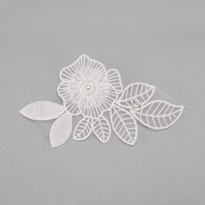 Milk Fiber Lace Embroidery Costume Accessories DIY-WH0019-52-1