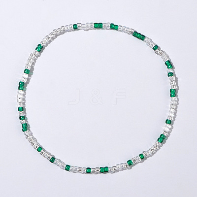 Summer & Bohemian Style Glass Seed Beaded Stretch Bracelets UR3861-2-1