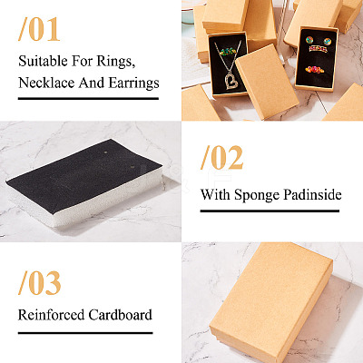 Rectangle Cardboard Paper Jewelry Box CON-TAC0015-01C-1