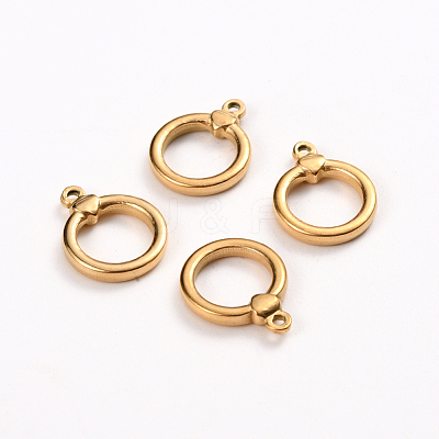 Ion Plating(IP) 304 Stainless Steel Toggle Clasps Parts STAS-D142-04B-G-1