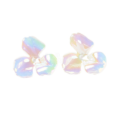 UV Plating Acrylic Beads Caps JACR-S049-02-1