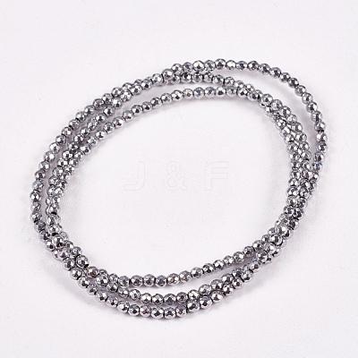 Electroplate Non-Magnetic Hematite Beads Strands X-G-J169B-2mm-02-1