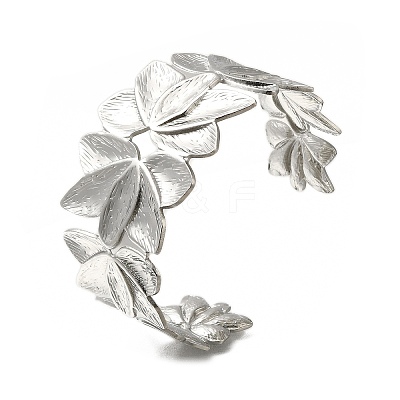304 Stainless Steel Cuff Ring for Women RJEW-U025-03P-1