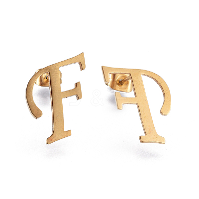 304 Stainless Steel Stud Earrings EJEW-E241-06F-1