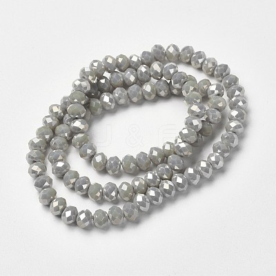 Electroplate Opaque Glass Beads Strands EGLA-A034-P4mm-T10-1