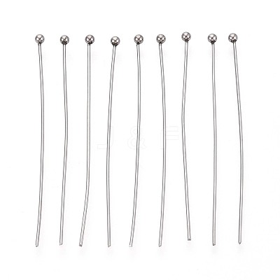 304 Stainless Steel Head Pins STAS-T065-45mm-20P-1
