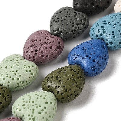 Natural Lava Rock Beads Strands G-N0114-A40-1