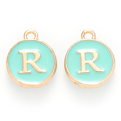Golden Plated Alloy Enamel Charms LS-ENAM-S118-05R-1