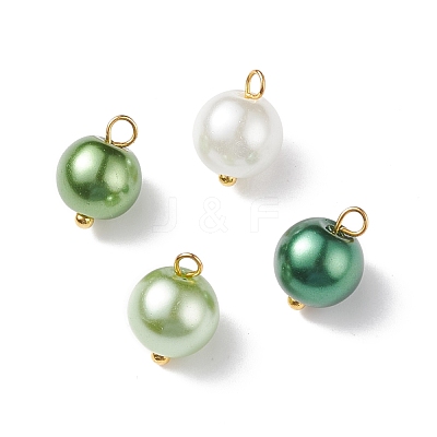 Glass Pearl Pendants PALLOY-JF01880-03-1