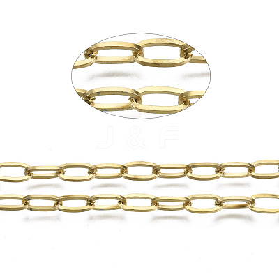 3.28 Feet 304 Stainless Steel Paperclip Chains X-STAS-R115-02B-1