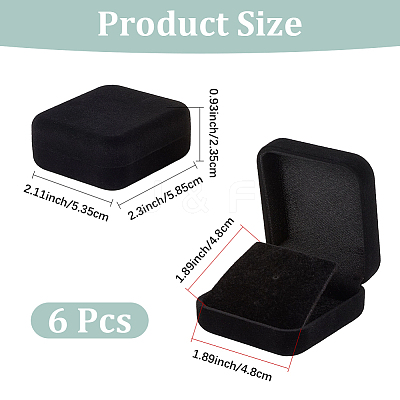 Velvet Jewelry Gift Storage Boxes CON-CY0001-01B-01-1