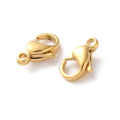 304 Stainless Steel Lobster Claw Clasps STAS-V007-01A-G-1