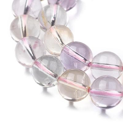 Natural Ametrine Beads Strands G-G462-8mm-06-1