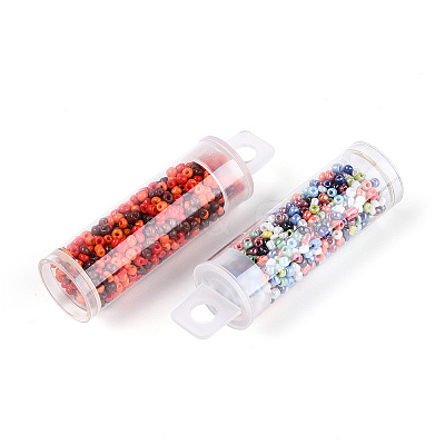 7 Bottles DIY Glass Seed Beads Sets DIY-N006-02C-1