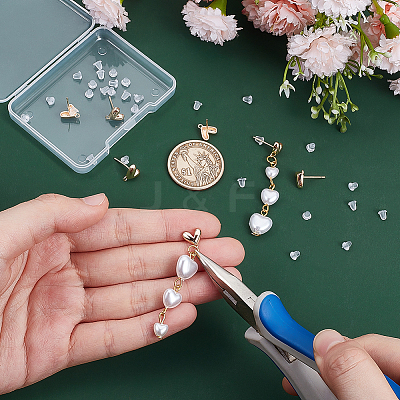 4Pairs Brass Studs Earring Findings KK-BC0014-66-1