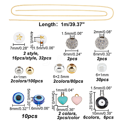 DIY Chain Bracelet Necklace Making Kits DIY-AR0002-69-1