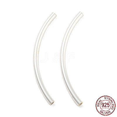 925 Sterling Silver Tube Beads STER-Q191-03A-S-1