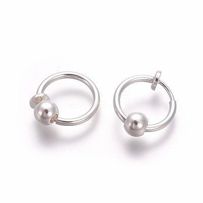 Electroplate Brass Retractable Clip-on Earrings LS-EJEW-L221-02A-1